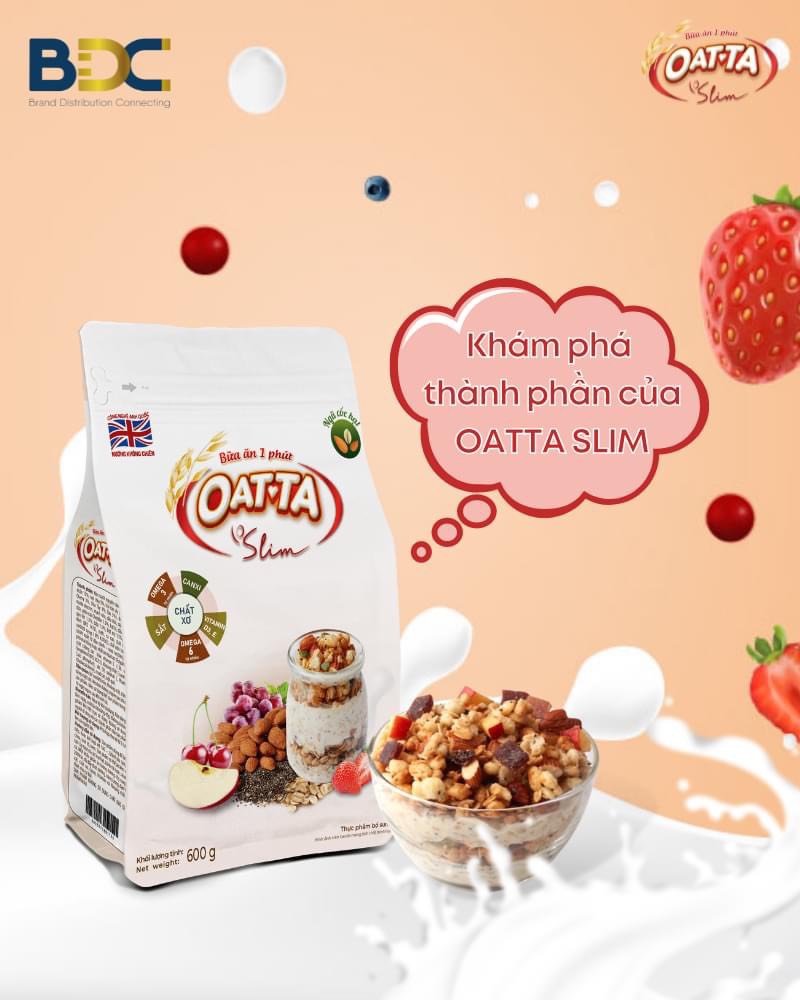 Ngũ cốc giảm cân Oatta Slim (2 gói 600g)